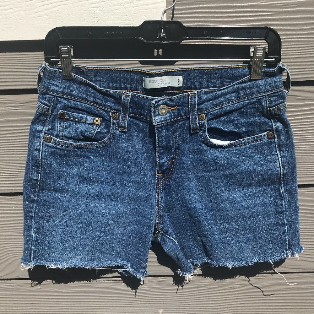 Levi's High Rise Boot Cut 515 Jean Shorts Size 4